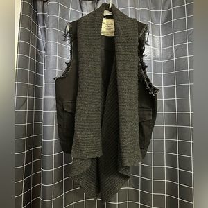 A&F Cutoff Denim Vest